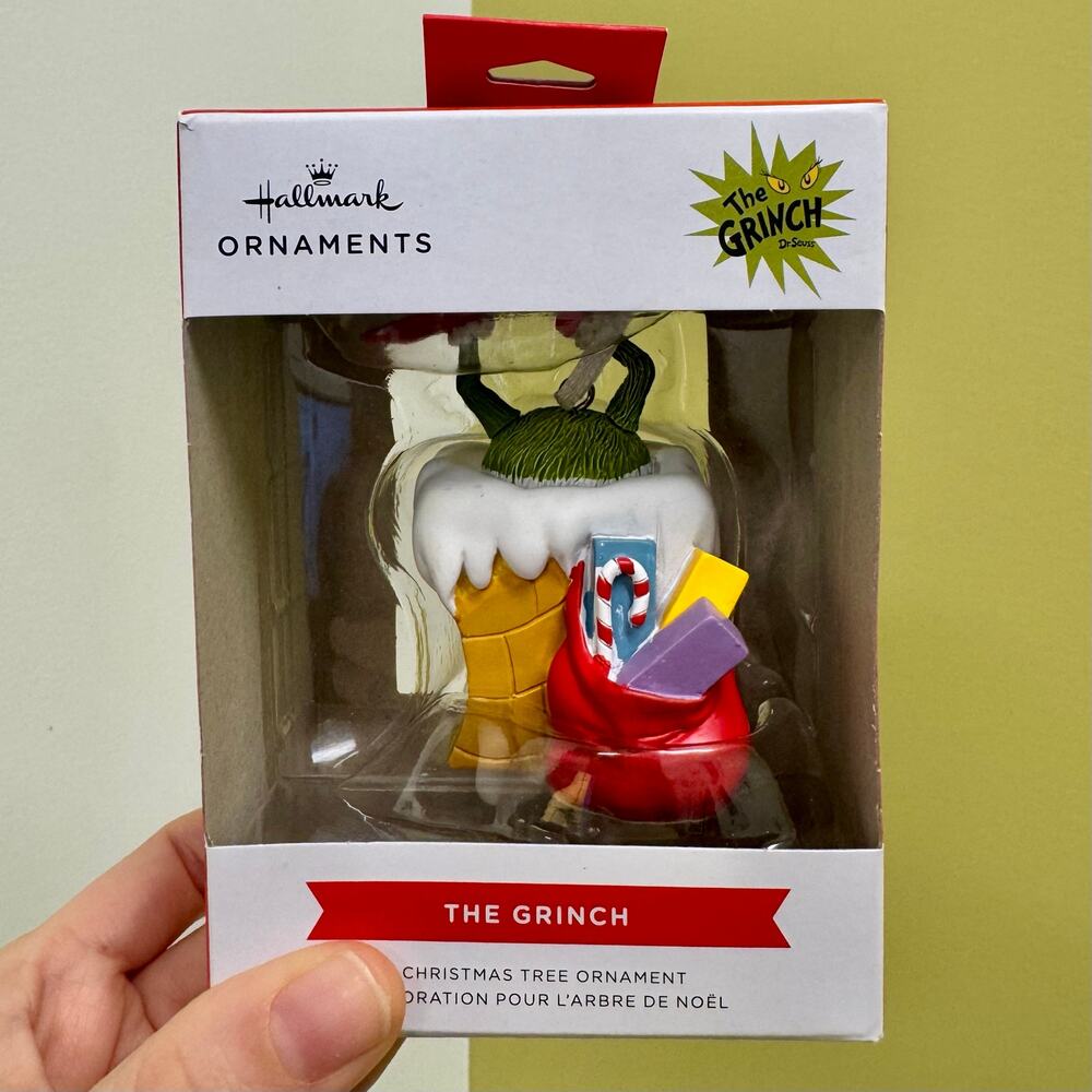 Hallmark  Dr Seuss Grinch in Chimney Christmas Ornament 2025 NEW